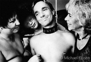 Cleo Dubois, with friends, from the early days of her journey into BDSM